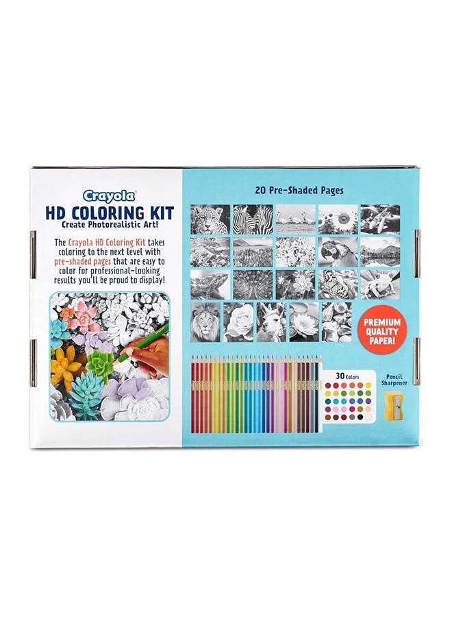 Crayola طقم تلوين HD | 30 قلم تلوين و 20 صفحة تلوين مميزة - Image 4