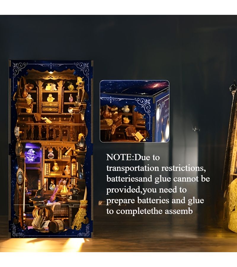 Magic Potion House Pop Up Book Kit 3D Miniature Book Nook Model 9.06 Inch - Image 4