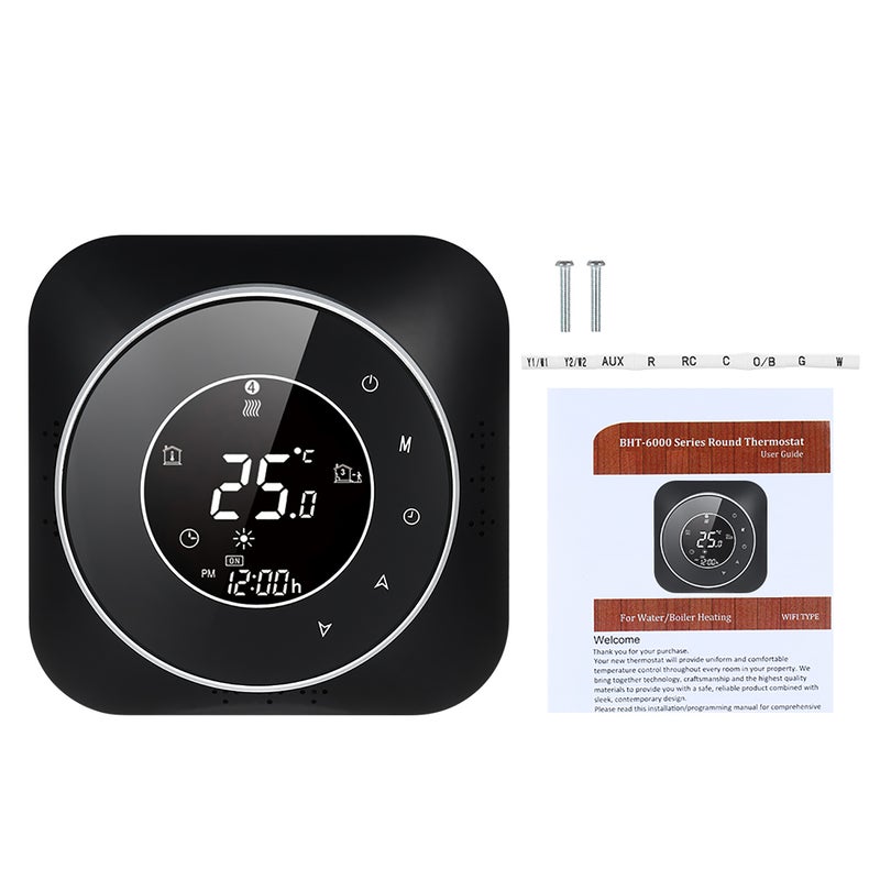 95-240V Programmable Thermostat 5+1+1 Six Periods Touchscreen LCD with Backlight Boiler Heating Thermoregulator Temperature Controller - Image 2