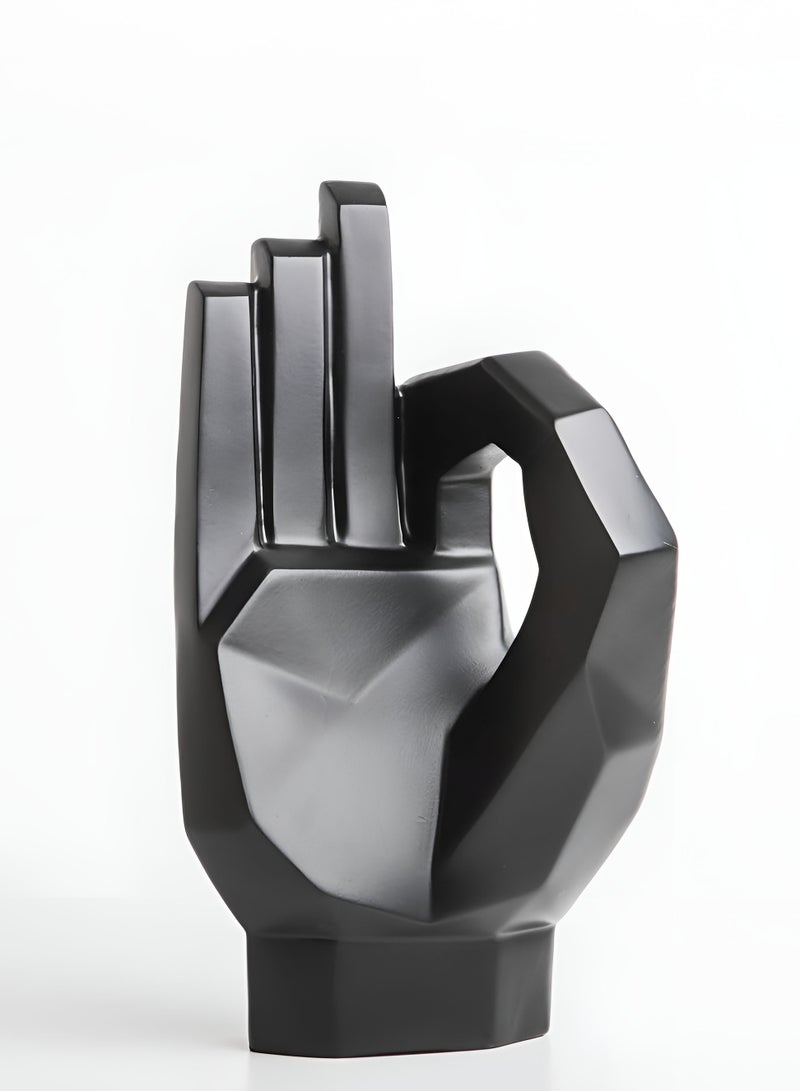 Hand Statue Creative Abstract Art Finger Sculpture Decor for Shelf TV Cabinet Bedroom Style Decor  - Image 1