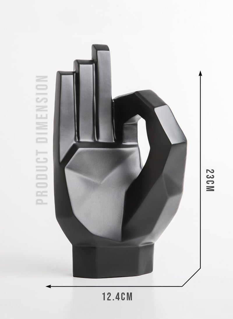 Hand Statue Creative Abstract Art Finger Sculpture Decor for Shelf TV Cabinet Bedroom Style Decor  - Image 3