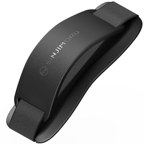 Sinjimoru Phone Grip with Silicone Band – Comfortable One-Hand Holder & Kickstand for Smartphones, Tablets, and eReaders for iPhone, Android, and Kindle Sinji Grip Silicone Black - Image 1
