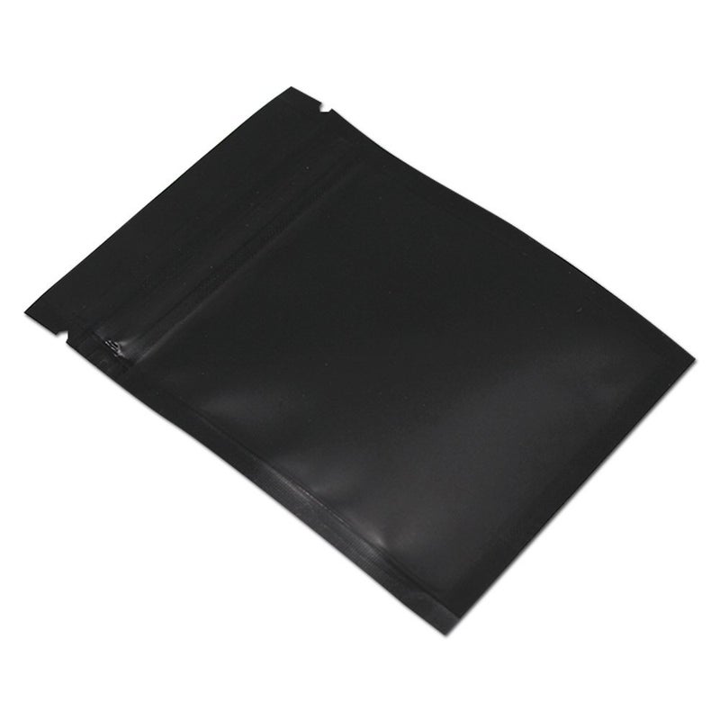 PABCK 100 Pcs Clear Mylar Bags Matte Black 2.9x3.9inch (2.5x2.7inch inside size) Heat Seal Resealable Airtight Zipper Lock Pouch for Zip Reclosable Lock Food Storage Grocery Pack - Image 5