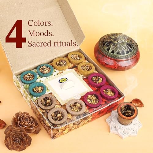 Cycle Pure Navin Premium 4-in-1 Havan Sambrani Cups | Natural & Traditional Aromatic Experience | Pack of 3 (Jasmine, Sandal, Rose, Loban) - Image 2