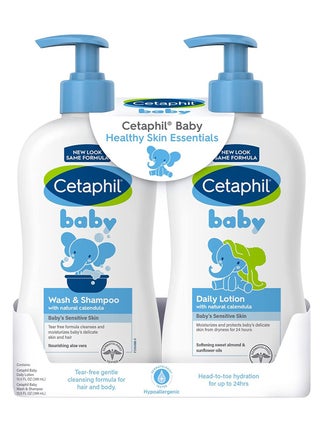 Baby Wash And Shampoo Plus Body Lotion, Healthy Skin Essentials, For Delicate, Sensitive Skin, 2 X 399 ML - pzsku/ZC9E304C8569BEAF2F32EZ/45/_/1706528827/40d1935c-8cc2-4bdc-b09f-1f02fbc4fd36