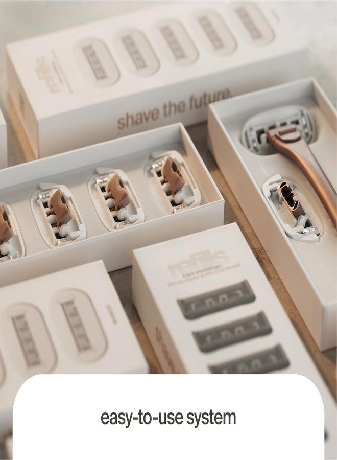 Razeco5 Plastic-Free Cartridges – 5 Plastic-Free Cartridges, 5 Blades – Plastic-Free Shaving for a Zero-Waste Routine (Body - Image 5
