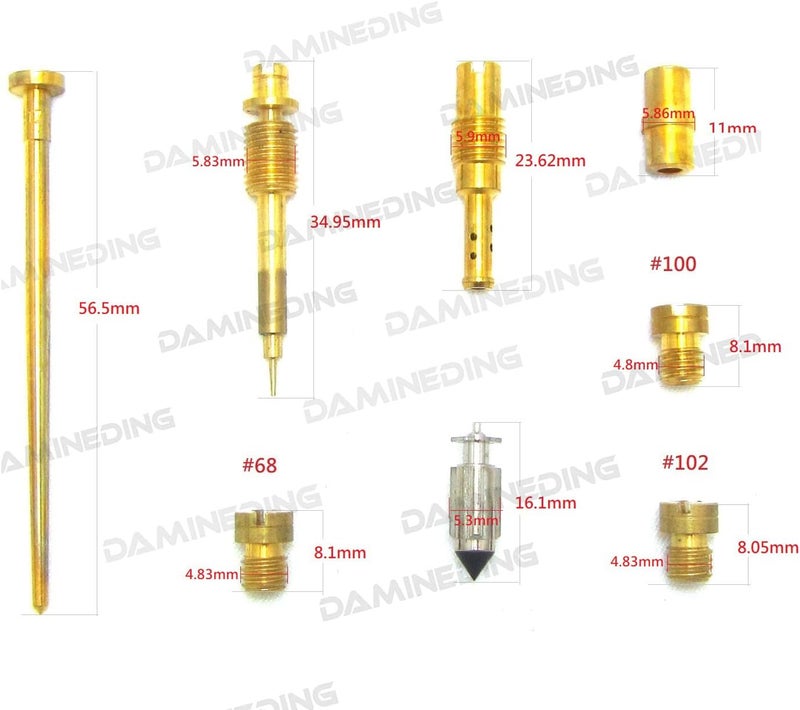 Damineding 4X Carburetor Rebuild Repair Kit for Honda CB750 Models (1980-1983) - Image 2