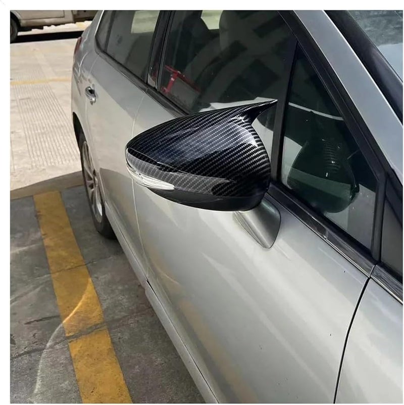 غطاء مرآة جانبية بمظهر الكربون لبيجو 508 وسيتروين C4L 2013، زينة خارجية للباب - Image 4