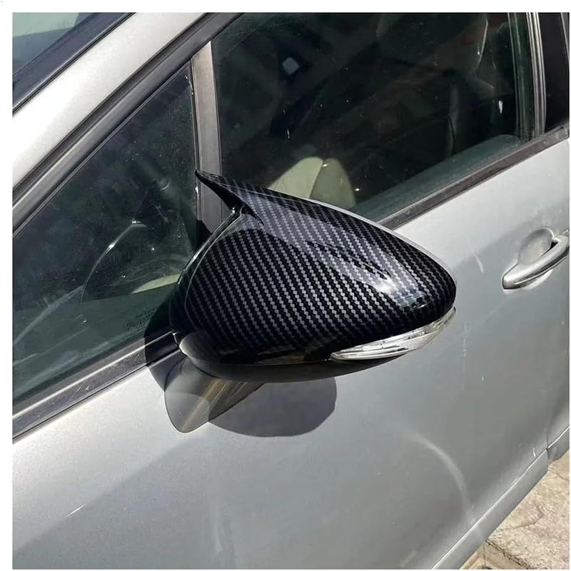 غطاء مرآة جانبية بمظهر الكربون لبيجو 508 وسيتروين C4L 2013، زينة خارجية للباب - Image 3