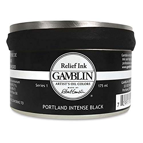 Gamblin Relief Ink Portland Int Black 175Ml - Image 2