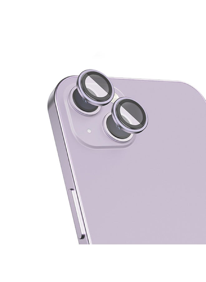 Hammer Glass Camera Lens Protector with Ring for iPhone 15 Plus / 15 / 14 Plus / 14 Regular Suitable for All Colors - Image 4