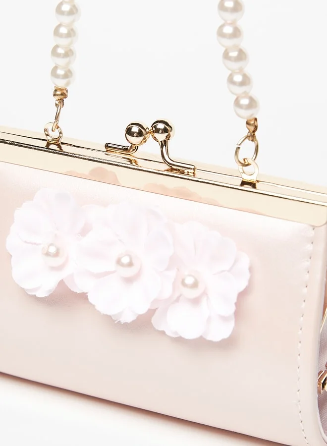 Flora Bella By Shoexpress Floral Embellished Handbag