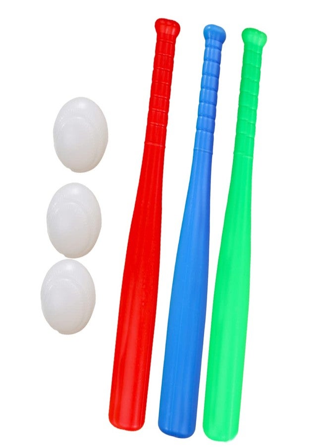 TOYANDONA 6pcs Kids Outdoor Baseball Practice Toys Children Toddlers Baseball Bats Baseballs Batting Skill Training Kids Toddlers - Image 1