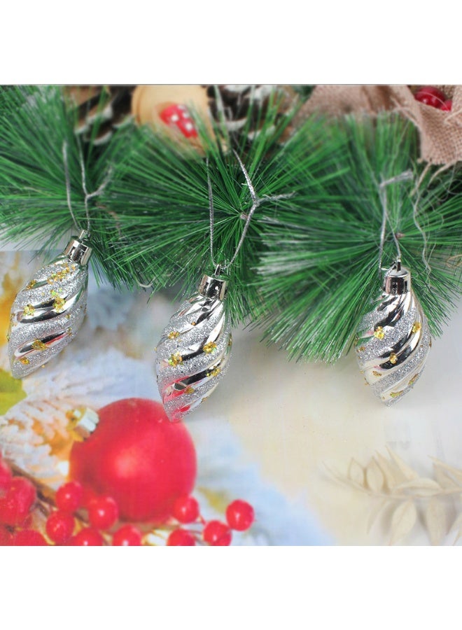 Madhoor Christmas Decoration Silver 6 Cm 6 Pieces - Image 2