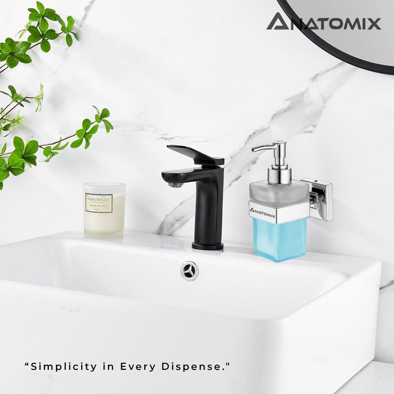 Anatomix Stainless Steel Soap Dispenser for Dishwasher Liquid Holder/Dispenser Through Pump Multi Purpose Wall Mounted for Home, Bathroom & Kitchen Sink 200Ml Pack of 2 - Image 4