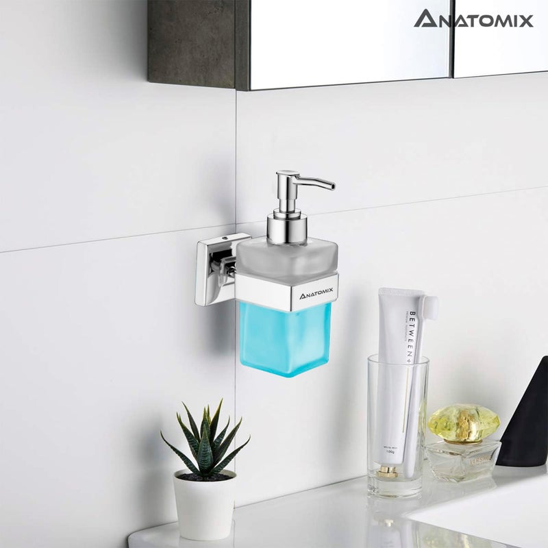 Anatomix Stainless Steel Soap Dispenser for Dishwasher Liquid Holder/Dispenser Through Pump Multi Purpose Wall Mounted for Home, Bathroom & Kitchen Sink 200Ml Pack of 2 - Image 5