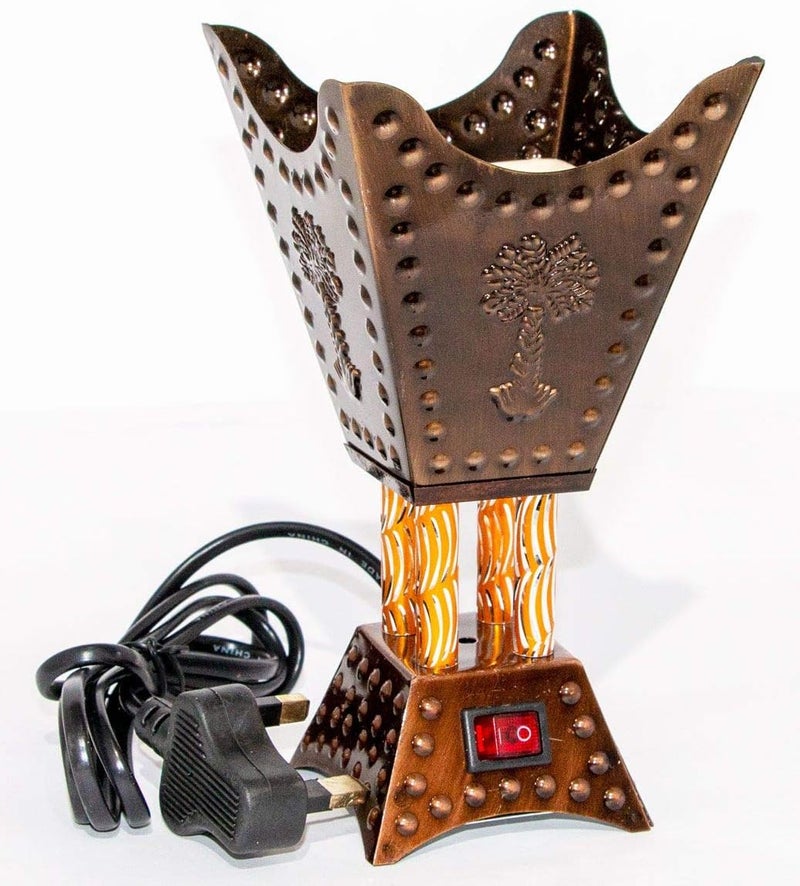 Samawa Electric Bakhoor Incense Burner, Mabkhara Oud Burner, Assorted Color, 10143-NF - Image 3