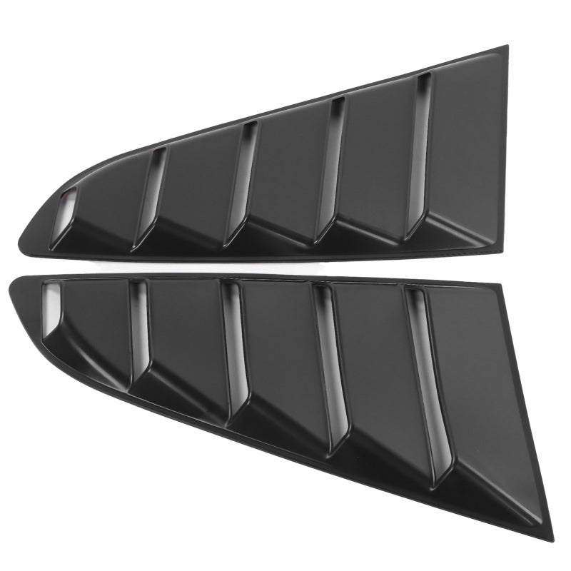 Side Window Louver 3D Retro Style Scoop Louver - No Gaps Perfect Fit for Ford Mustang 2015-2020 - ABS Plastic Side Vent Window for Privacy Protection - Image 3