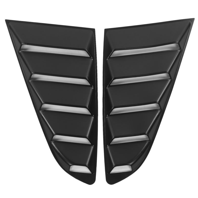 Side Window Louver 3D Retro Style Scoop Louver - No Gaps Perfect Fit for Ford Mustang 2015-2020 - ABS Plastic Side Vent Window for Privacy Protection - Image 2