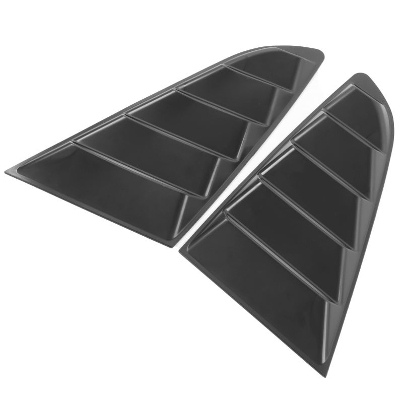 Side Window Louver 3D Retro Style Scoop Louver - No Gaps Perfect Fit for Ford Mustang 2015-2020 - ABS Plastic Side Vent Window for Privacy Protection - Image 5