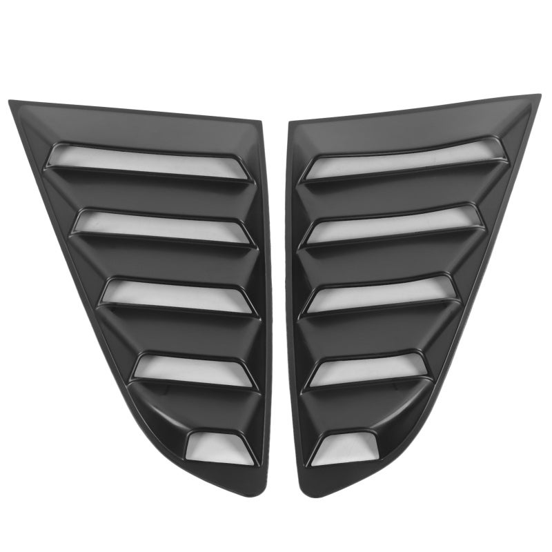 Side Window Louver 3D Retro Style Scoop Louver - No Gaps Perfect Fit for Ford Mustang 2015-2020 - ABS Plastic Side Vent Window for Privacy Protection - Image 4