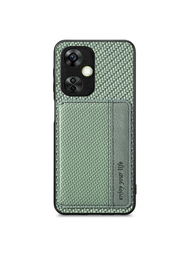 S-TOP Case For Oneplus Nord CE 3 Lite Carbon Fiber Magnetic Card Bag Phone Case - Image 1