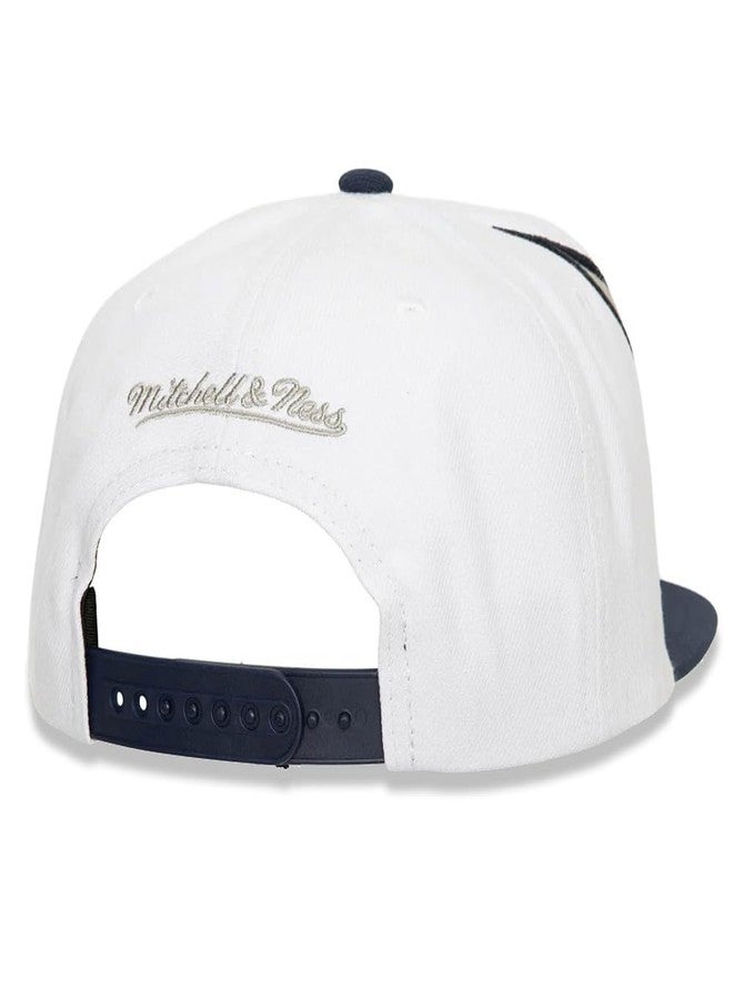 Mitchell & Ness NY New York Yankees Waverunner Snapback Cap, Adjustable Hat White Blue - Image 2