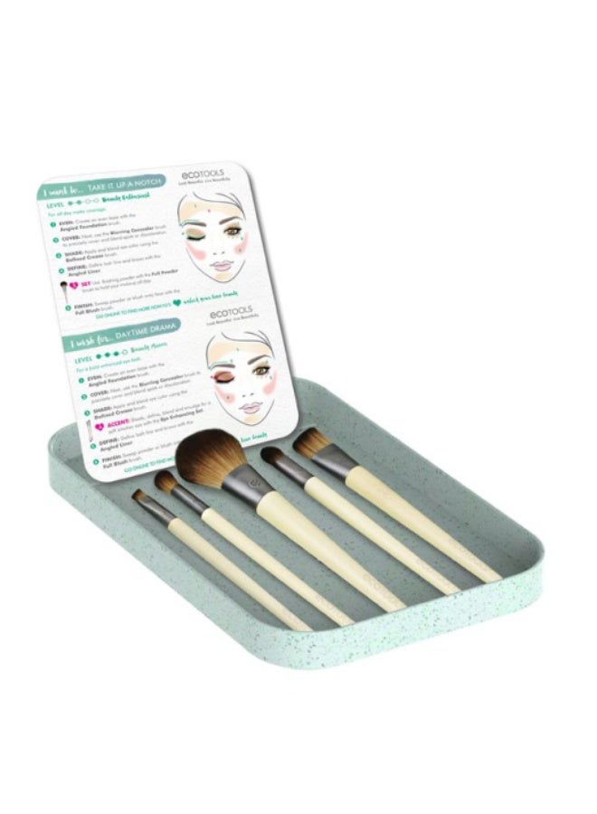 Ecotools Start The Day Beautifully Set Brushes + Storage Tray - Image 2
