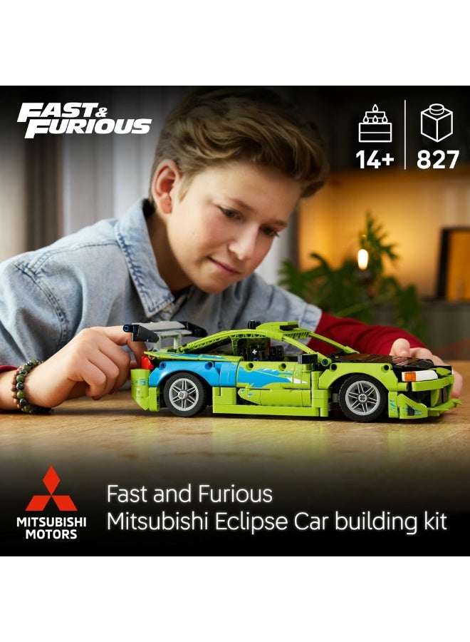 LEGO Technic Fast and Furious Mitsubishi Eclipse Car 42229 (Age 14+, 827 Pieces) - Image 2
