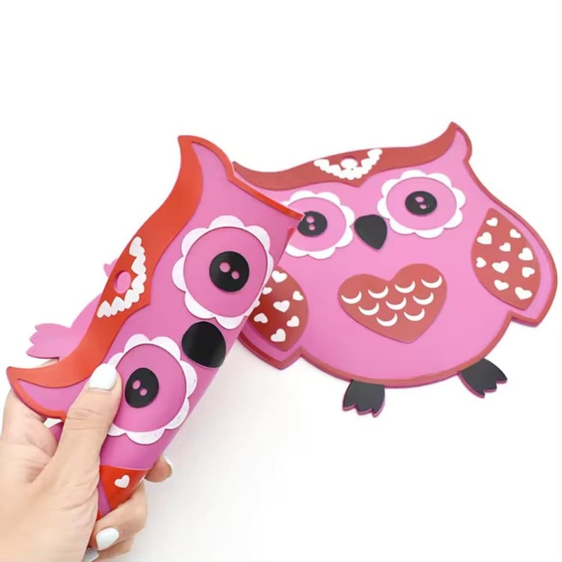 TLISMI Silicone Owl Shaped Trivet Mat Set of 2| Trivets for Pots & Hot Dish| Soft Non-Slip Silicone Mat for Kitchen Counter| Flexible Multipurpose Silicone Hot Pad| Colorful Cartoon Coaster Trivet Mat - Image 4