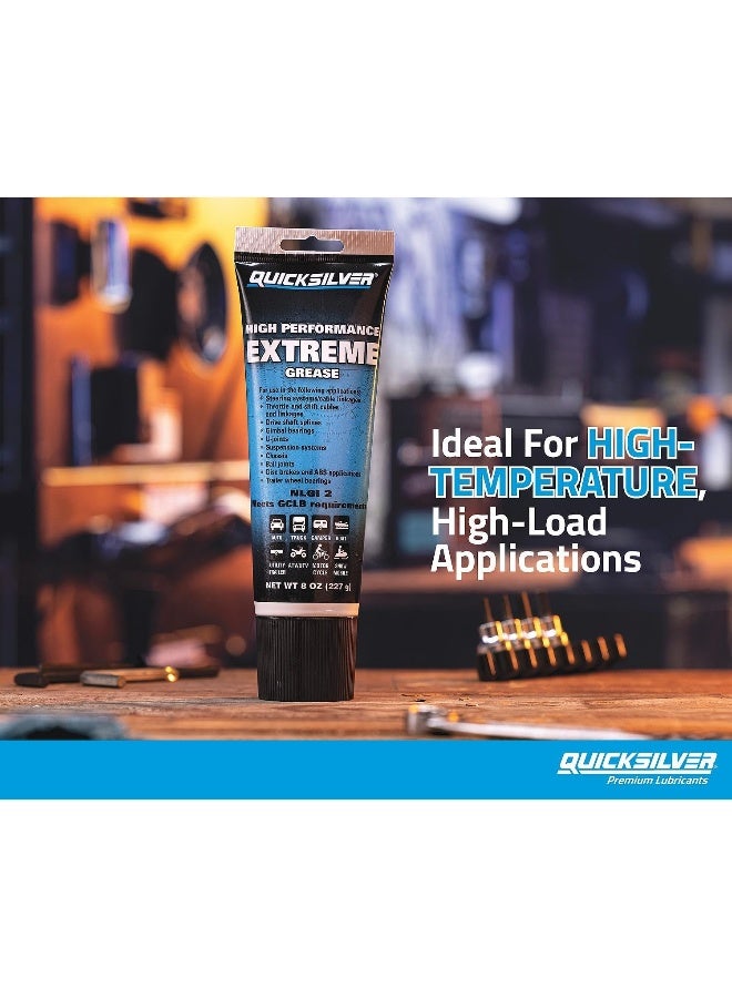 Quicksilver High Performance Multi-Purpose Extreme NLGI 2 Marine Grease - 8 Oz. Tube - Image 3