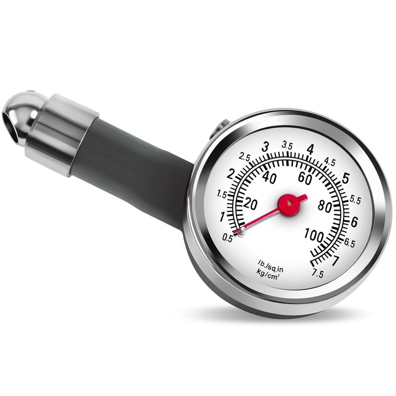 Guirnd Tire Pressure Gauge for Cars (0-100 Psi), Mechanical Tire Gauges for Tire Pressure, Tire Pressure Gauge Heavy Duty, Tire Air Gauge for Motorcycles, Trucks, Bicycles - Image 1