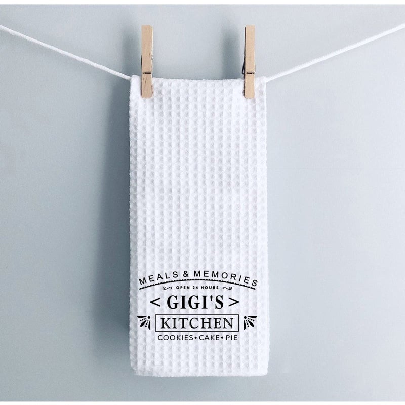 WCGXKO Grandma Gift Gigi Kitchen Towel Dish Towel for Gigi Birthday Gift (24 Hours Gigi's) - Image 4