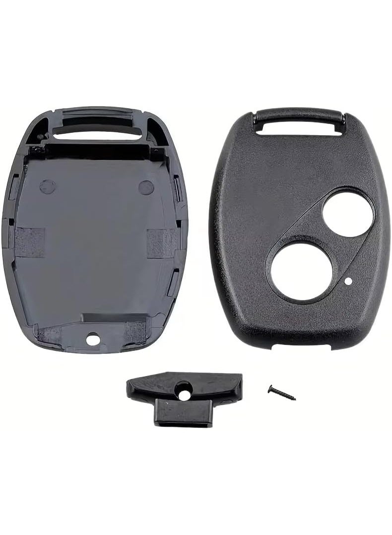 2 Buttons Remote FOB Shell Case for Honda Accord Civic Jazz Fit City Odyssey CRV Pilot Replacement Cover (Without Key Blade) - Image 2