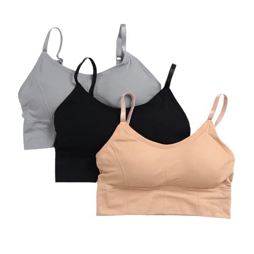 Mysha Women Cotton Padded Bra Combo Pack of 3 | Soft, Comfortable, and Breathable Fabric | Removable Pads, Adjustable Straps for Everyday Wear - Image 1