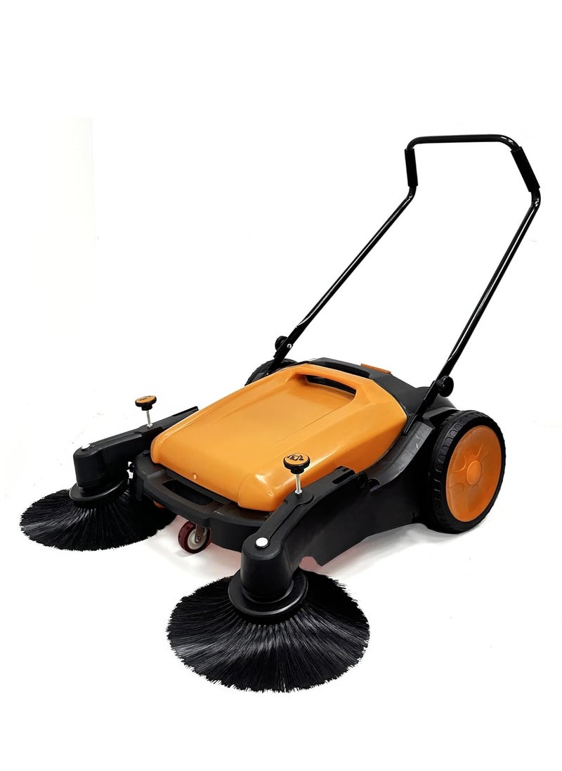Egardenkart Egardenkart, Walk-Behind Outdoor Hand Push Sweeper - 10.5 Gallon Capacity, 31" Sweeping width, Sweeps up to 30,000 ft²/Hour,  - Image 1