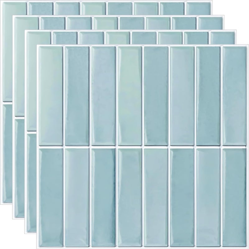 Generic Backsplash Tiles, Frosted Finish, Mint Green, 10 Pack Peel and Stick Tiles, Decoration Tiles for Kitchen and Bathroom, Self Adhesive Wall Panels - Image 5