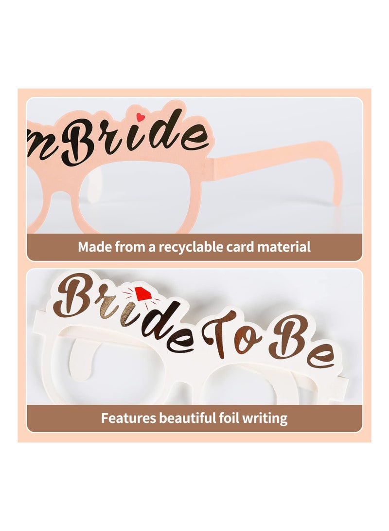 SYOSI Hen Party Glasses, Rose Gold Team Bride Glasses, Bride to be Glasses, 16 Pack Hen Do Night Accessories Party Game Props Decoration and Supplies Party Props Glasses Bachelorette Party Supplies - Image 4