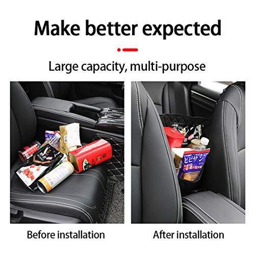 Cihely Car Handbag Holder Between Seats Back Storage Organizer Net Pocket Purse Holder Tissue Purse Holder, Driver Storage Pouch for Handbag Cup - Image 3
