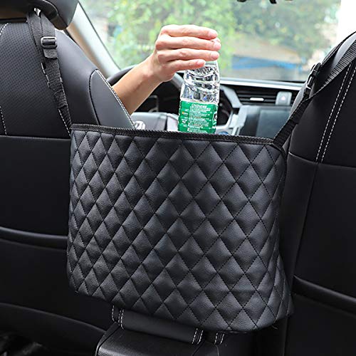 Cihely Car Handbag Holder Between Seats Back Storage Organizer Net Pocket Purse Holder Tissue Purse Holder, Driver Storage Pouch for Handbag Cup - Image 1