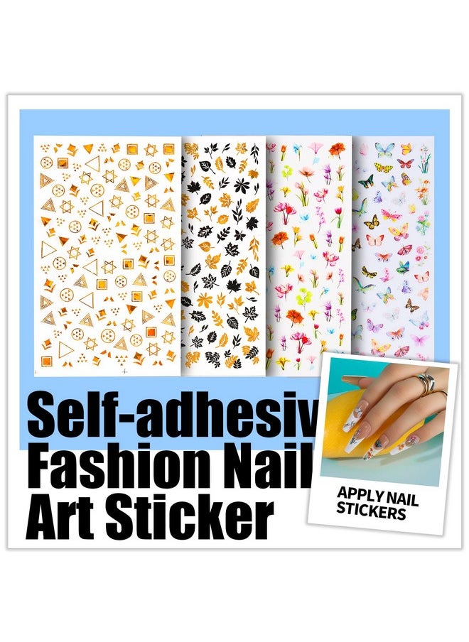 Teenitor - Teenitor Nail Art Brushes Nail Art Tools, Nail Brushes for Nail Art Kit with Nail Stickers, Nail Design Kit Nail Design Brushes Nail Gems, Dotting Tools Nail Art Stickers Nail Glitter Nail Accessories - Image 1