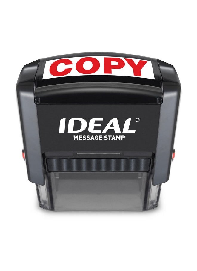 Ideal Self Inking Stamp Copy Red Ink Impression Size 9/16” X 11/2”  - Image 1