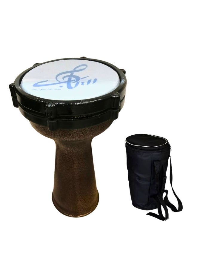 Al-Karz Music Professional Syrian Mrawas Drum with Padded Carry Bag 