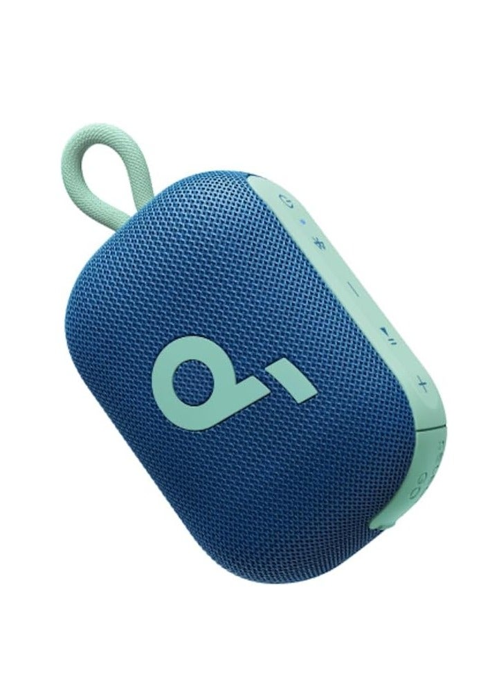Select 4 Go Ultra Portable Bluetooth Speaker by Anker, 20H Playtime, IP67 Waterproof And Dustproof, Floatable, Customisable Pro EQ, Wireless Stereo Pairing, Ideal for Home, Outdoors, Hiking - Blue
