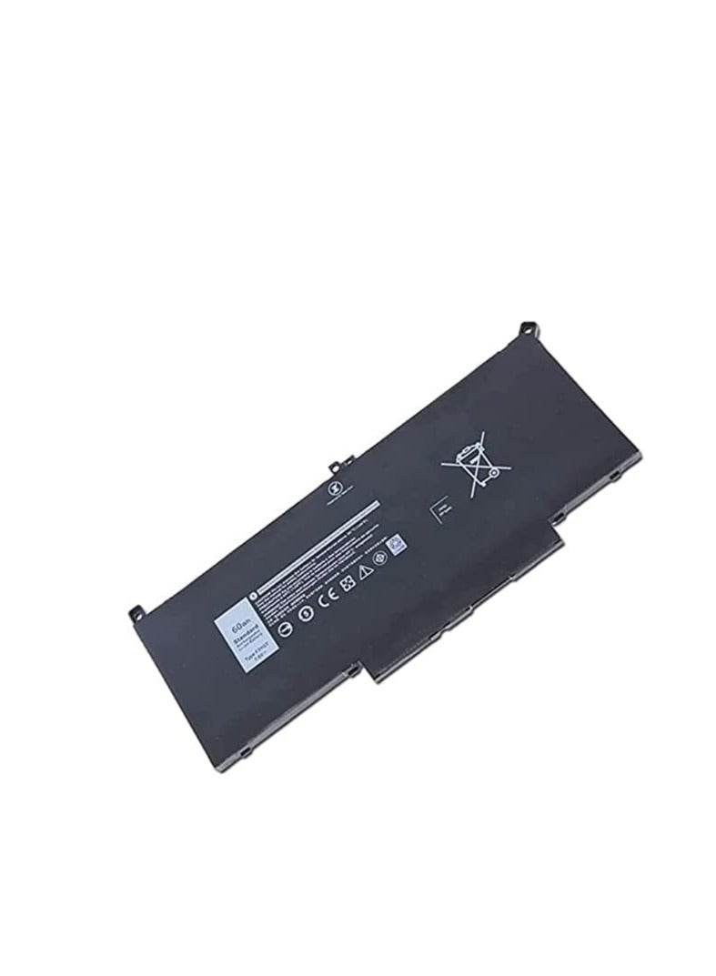 Terabyte 7895.0 mAh Replacement Laptop Battery For Dell Latitude 12 7000/7280/7480/DM3WC/0DM3WC/2X39G Black - Image 1