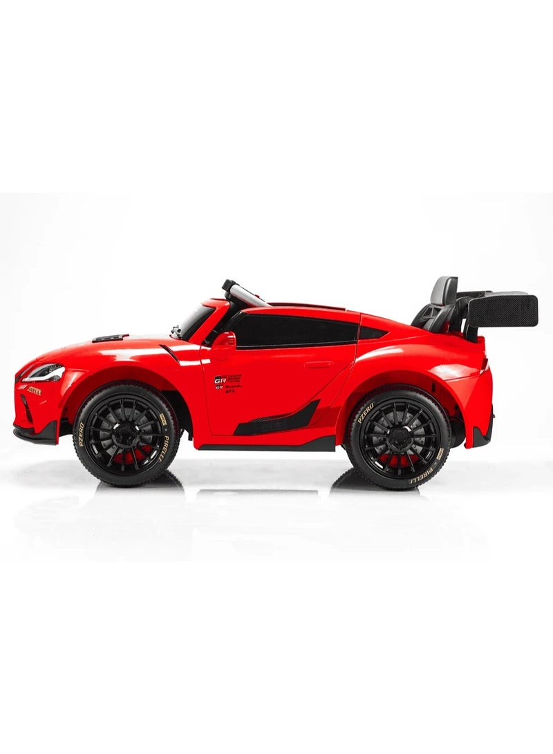 TOYOTA GR Supra GT4 Kids Electric Ride-on Car - 12v - Red - Image 4