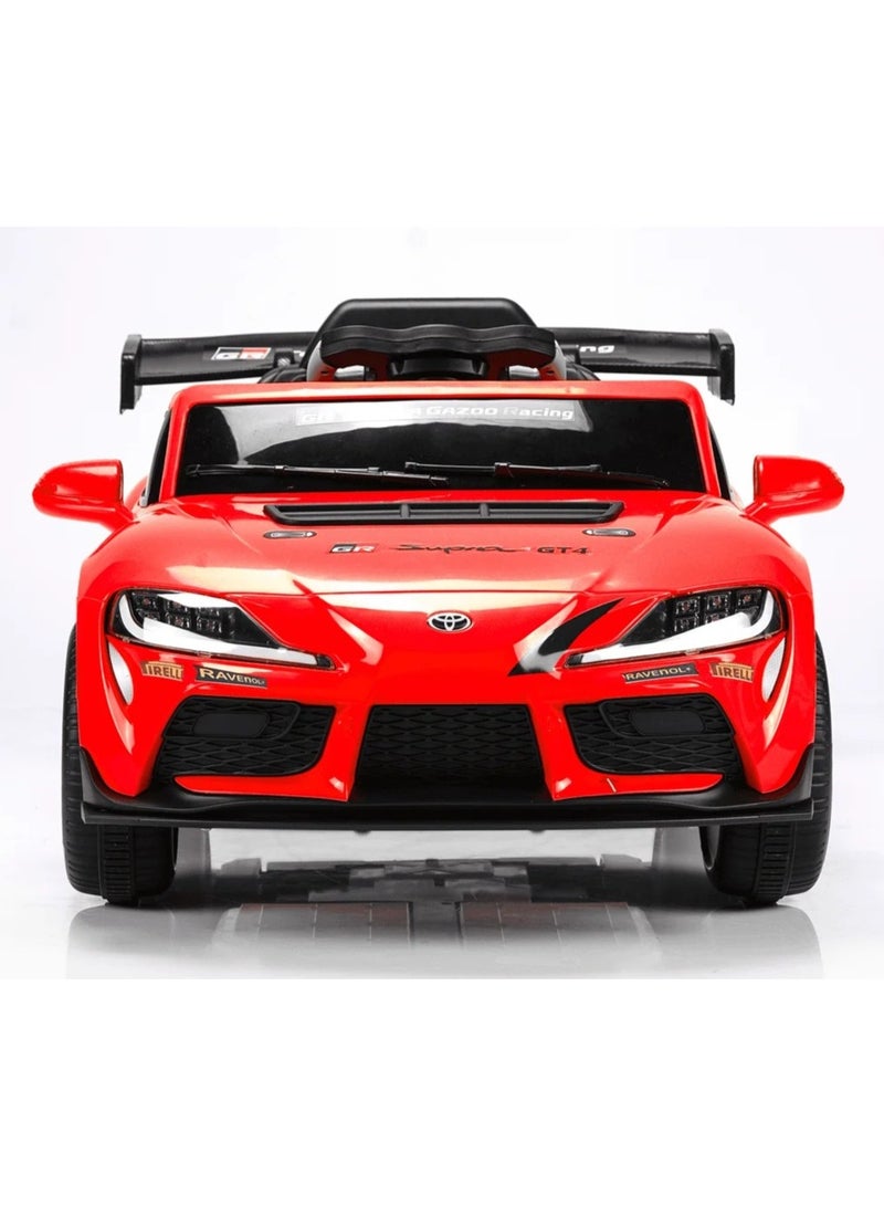 TOYOTA GR Supra GT4 Kids Electric Ride-on Car - 12v - Red - Image 3