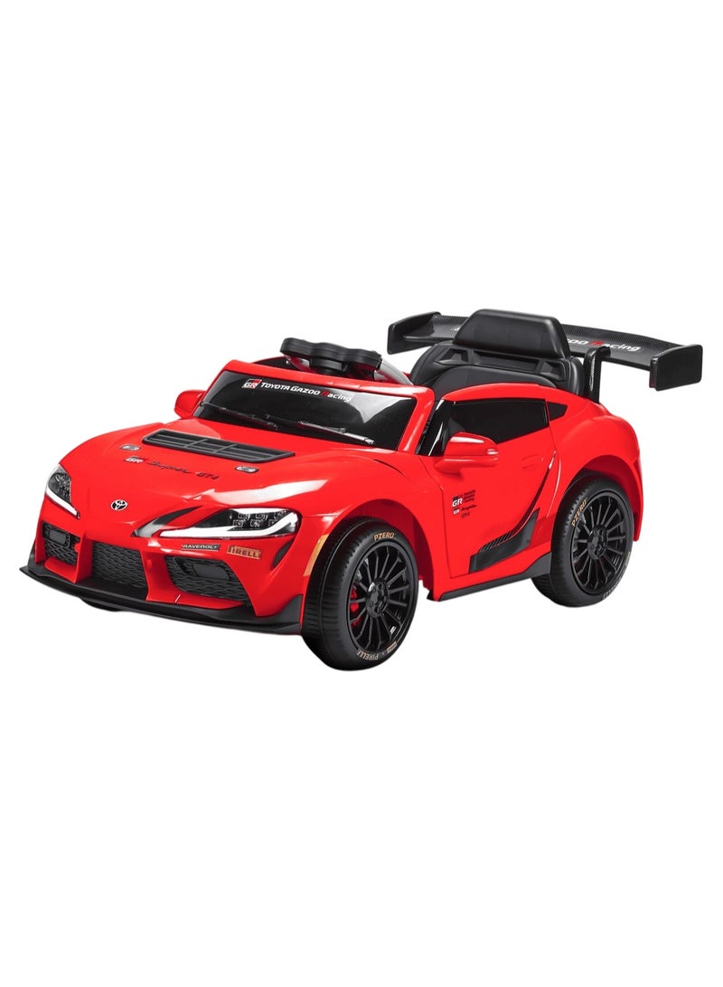 TOYOTA GR Supra GT4 Kids Electric Ride-on Car - 12v - Red - Image 1