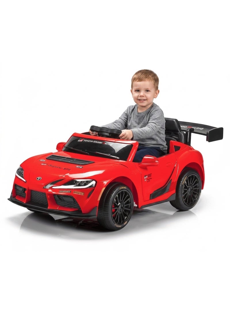 TOYOTA GR Supra GT4 Kids Electric Ride-on Car - 12v - Red - Image 2