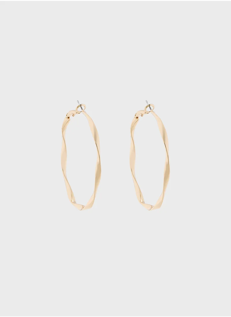ايلا Twisted Hoop Earrings